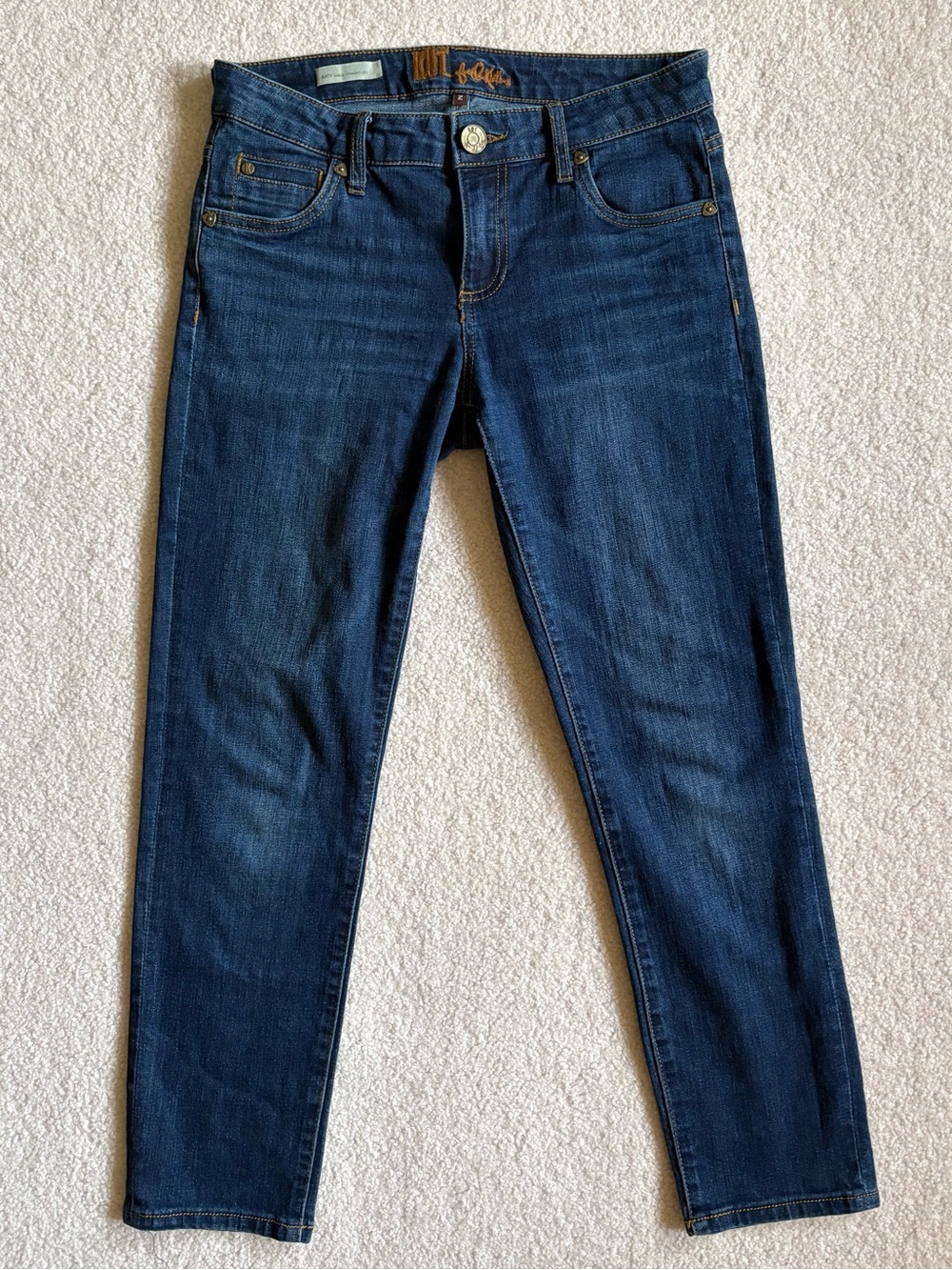 KUT from the Kloth Katy Ankle Straight Leg Jeans Dark Wash Blue Women’s Size 2